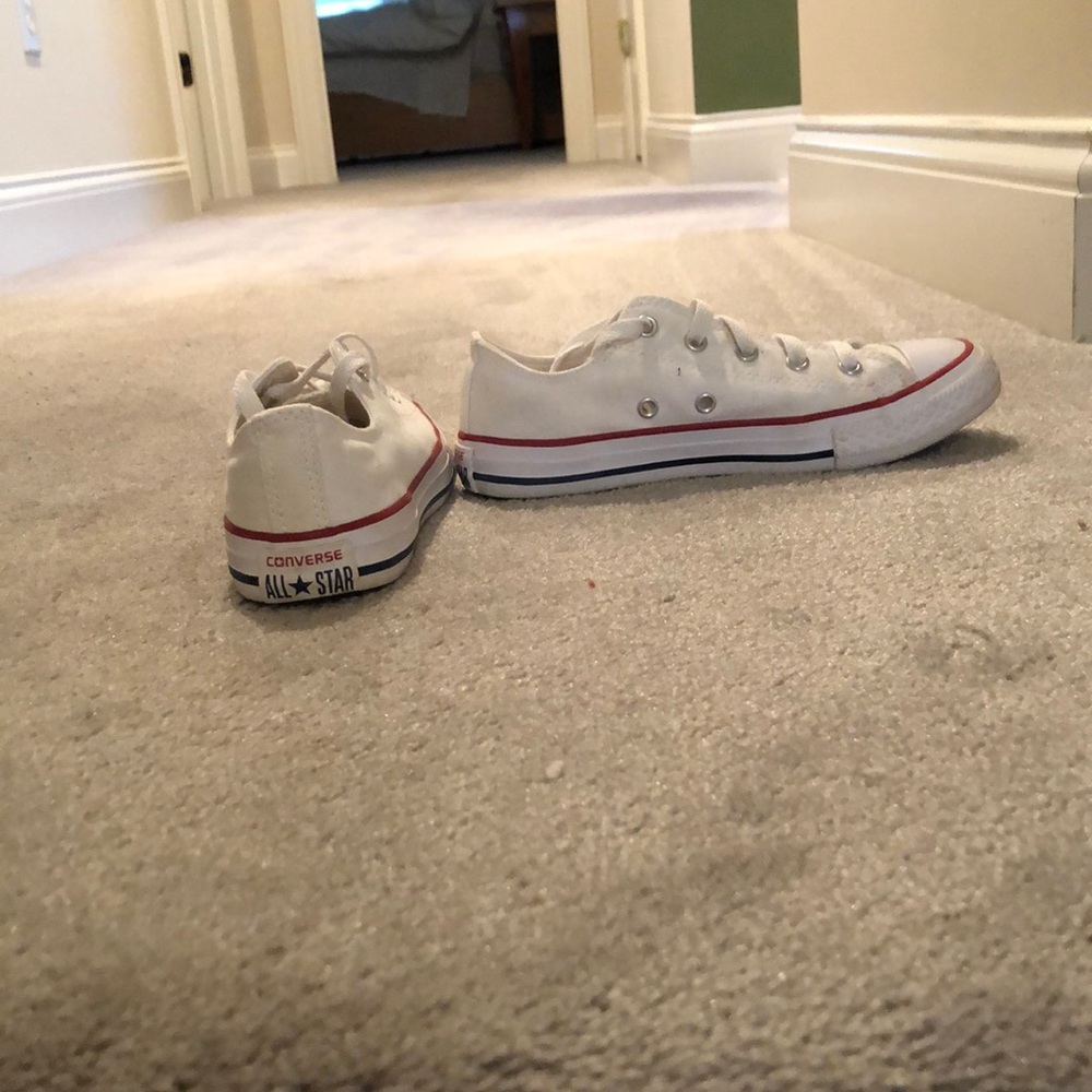 Converse Chuck Taylor All Star Kids low top white with red and blue stripes